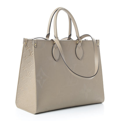 Louis Vuitton Empreinte Monogram Giant Onthego MM Tourterelle 4 of 10