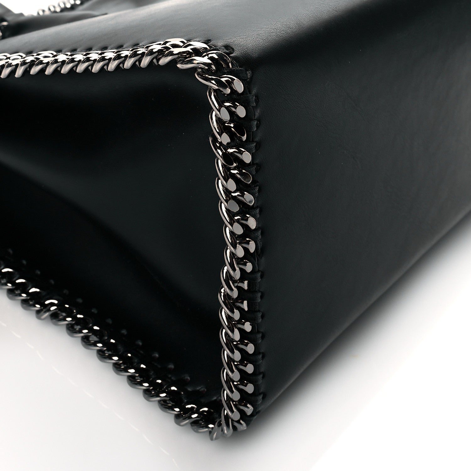 Stella McCartney Eco Alter Nappa Falabella Box Top Handle Bag Black 8 of 9