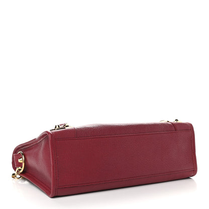 Balenciaga Chevre Gold Metallic Edge Hardware S City Rouge Grenat 4 of 8