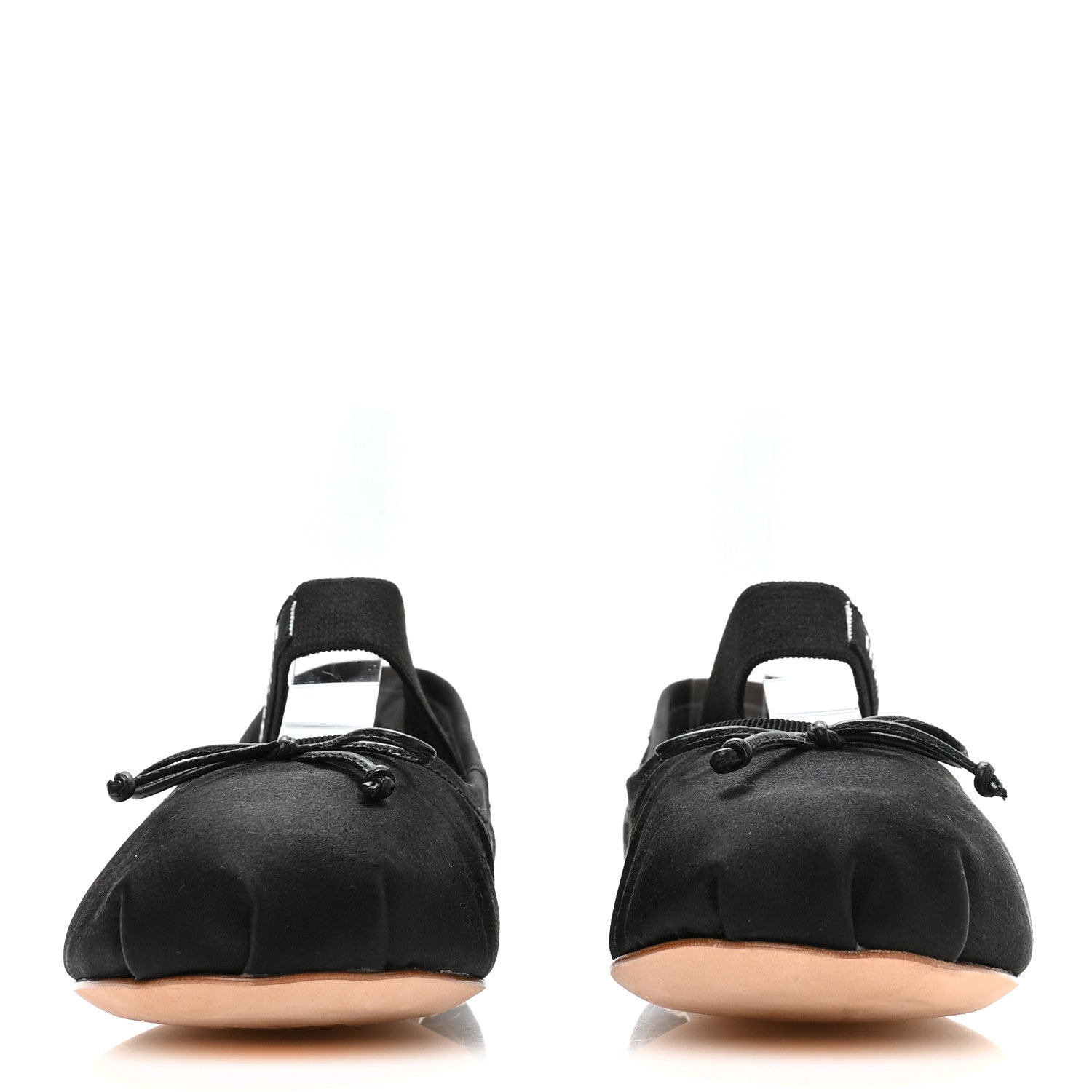 Miu Miu Satin Ballerina Flats 37 Black 3 of 7