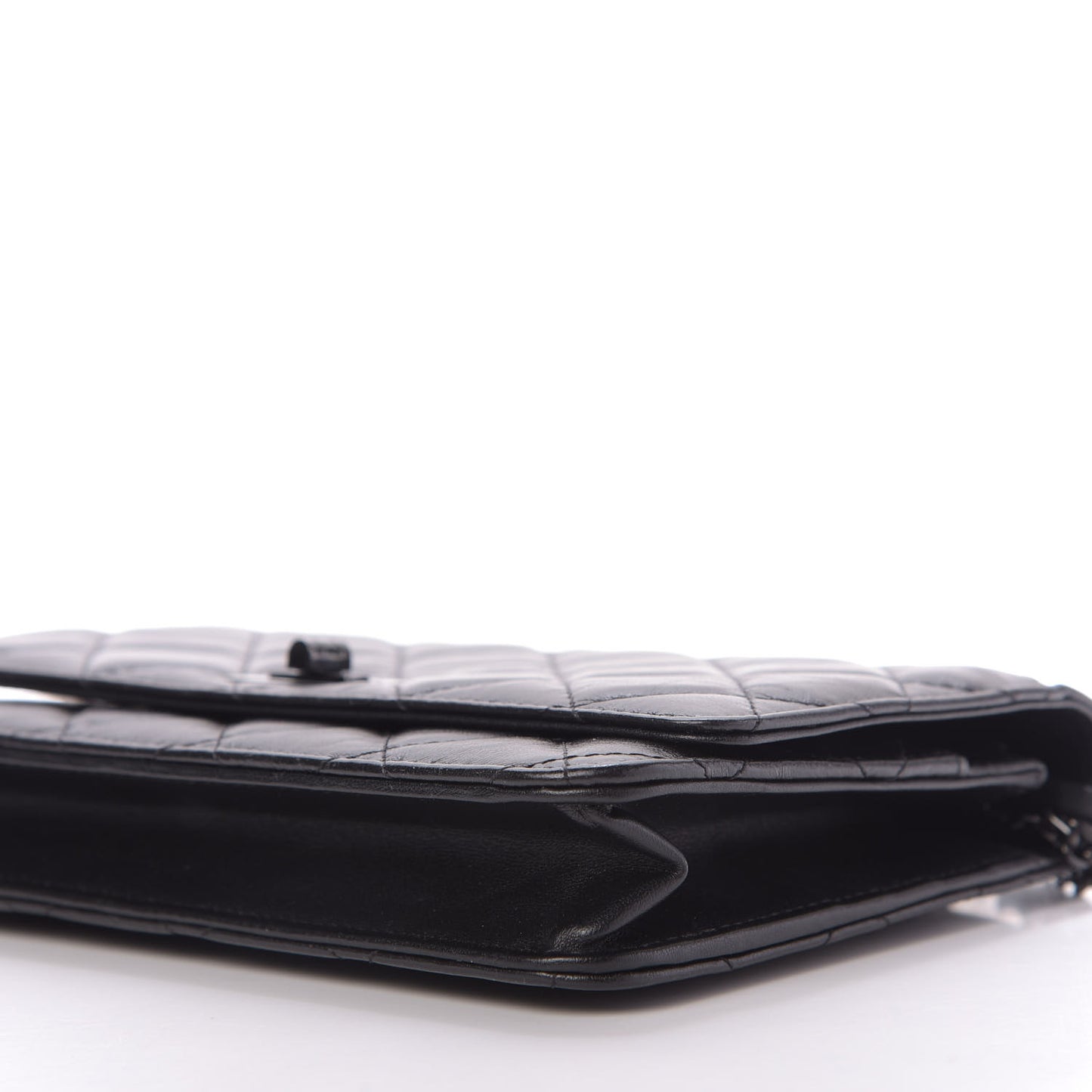 Aged Calfskin Quilted Reissue Wallet On Chain WOC So Black