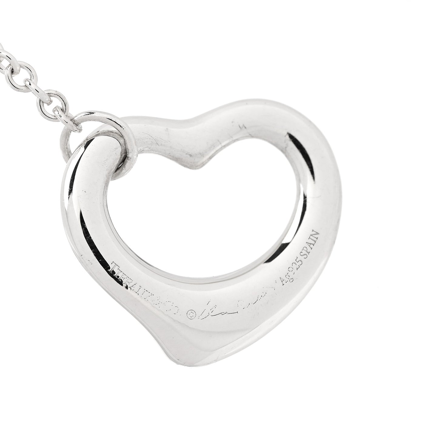 Sterling Silver Pearl Elsa Peretti Open Heart Bracelet