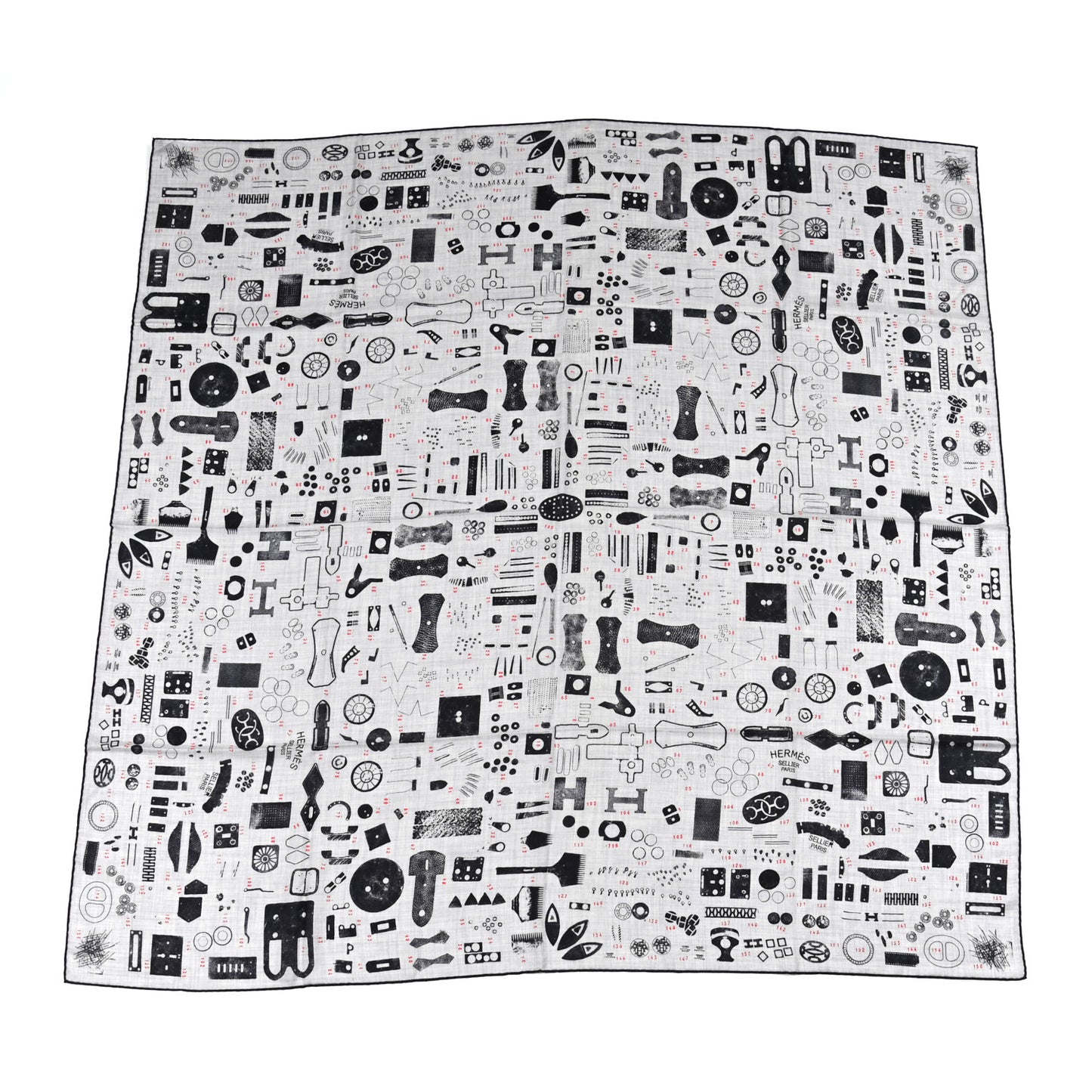 Cashmere Silk Tamponnable Remix Shawl 140 Gris Chine Gris Anthracite