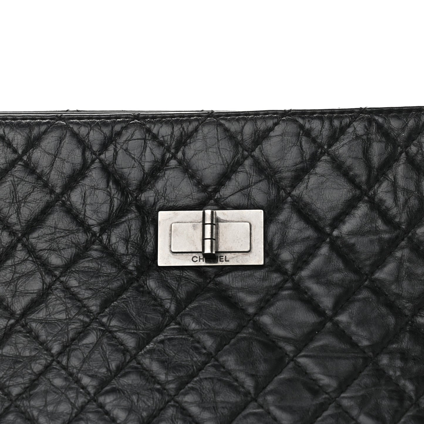 Aged Calfskin Reissue 2.55 Tote Black