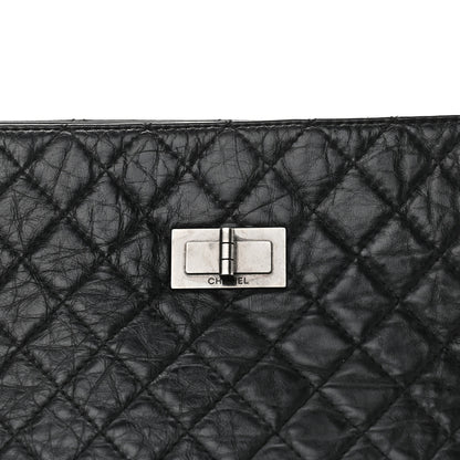 Chanel Aged Calfskin Reissue 2.55 Tote Black 7 of 9
