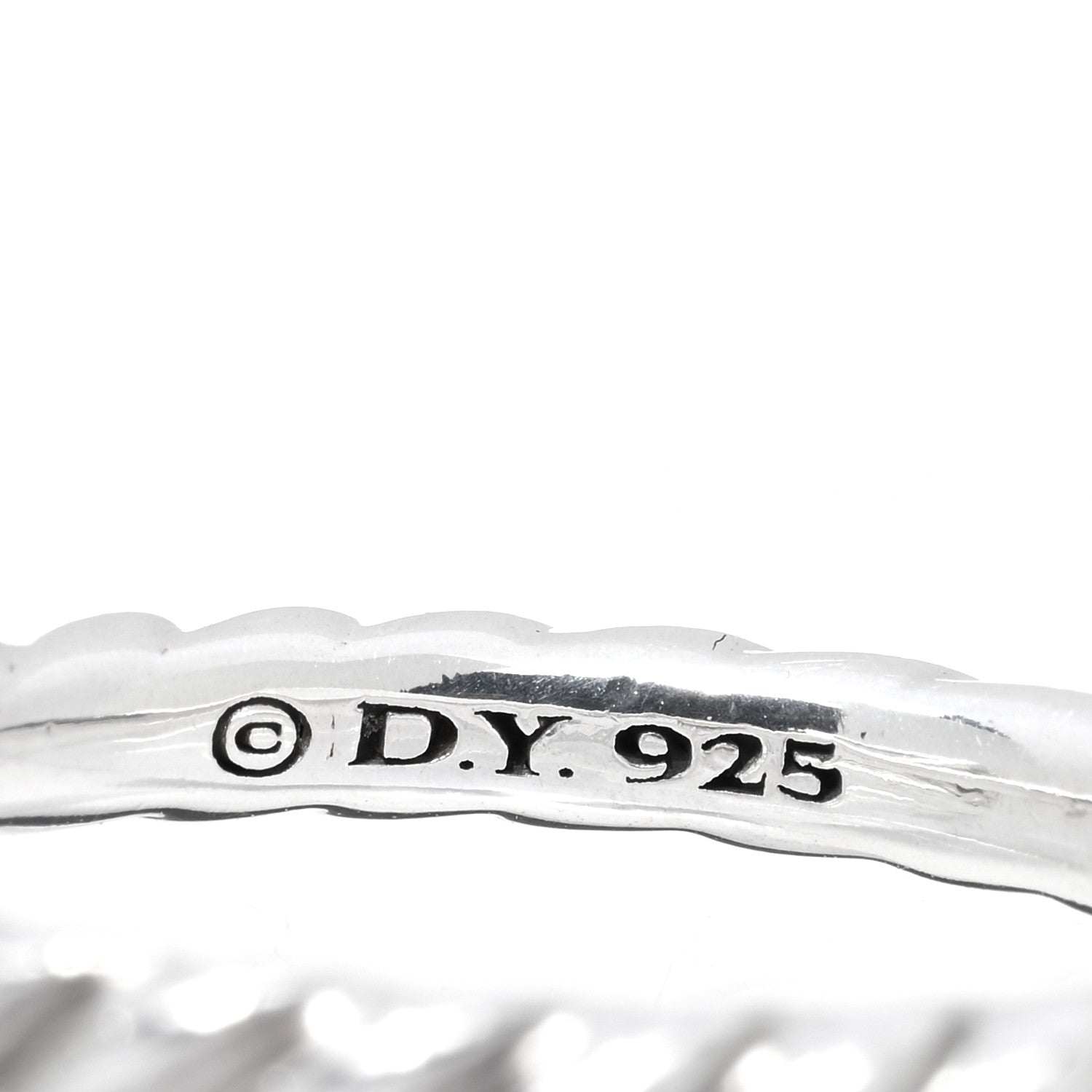 David Yurman Sterling Silver Prasiolite Color Classics Stack Ring 57 8 4 of 4