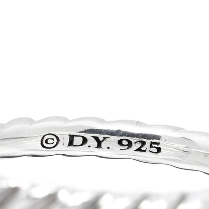 David Yurman Sterling Silver Prasiolite Color Classics Stack Ring 57 8 4 of 4