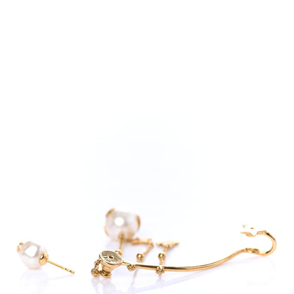 Christian Dior Pearl Shiny-D Earring Gold 3 of 4