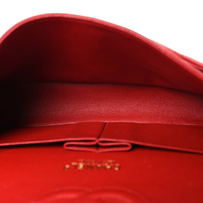 Chanel Lambskin Quilted Medium Double Flap Red 4 of 10