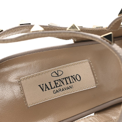 Valentino Garavani Patent Nappa Rockstud Ankle Strap 100mm Pumps 40 Poudre 8 of 9