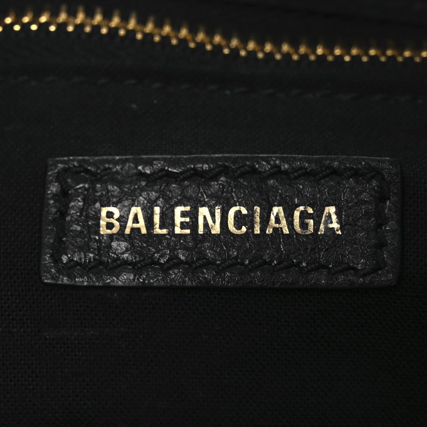 Agneau Classic Gold Hardware Mini City Black