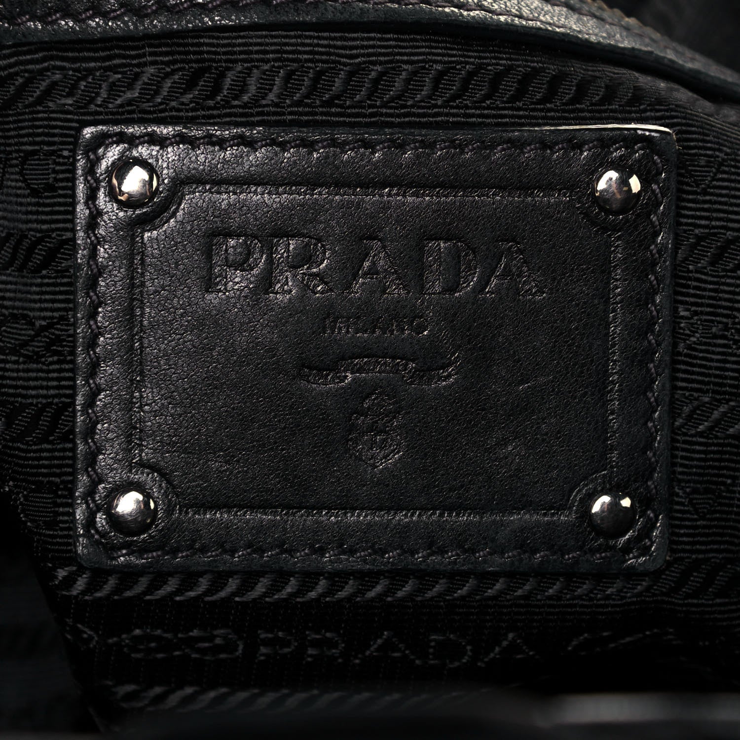 Prada Nappa Ruffle Hobo Black 6 of 15