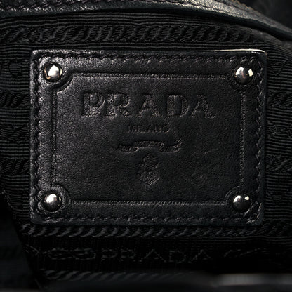 Prada Nappa Ruffle Hobo Black 6 of 15