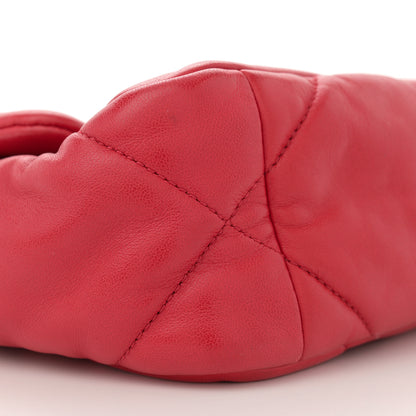 Chanel Goatskin Quilted Medium Chanel 19 Flap Red 9 of 12