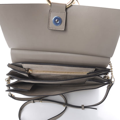 Chloe Calfskin Suede Medium Faye Shoulder Bag Motty Grey 4 of 8