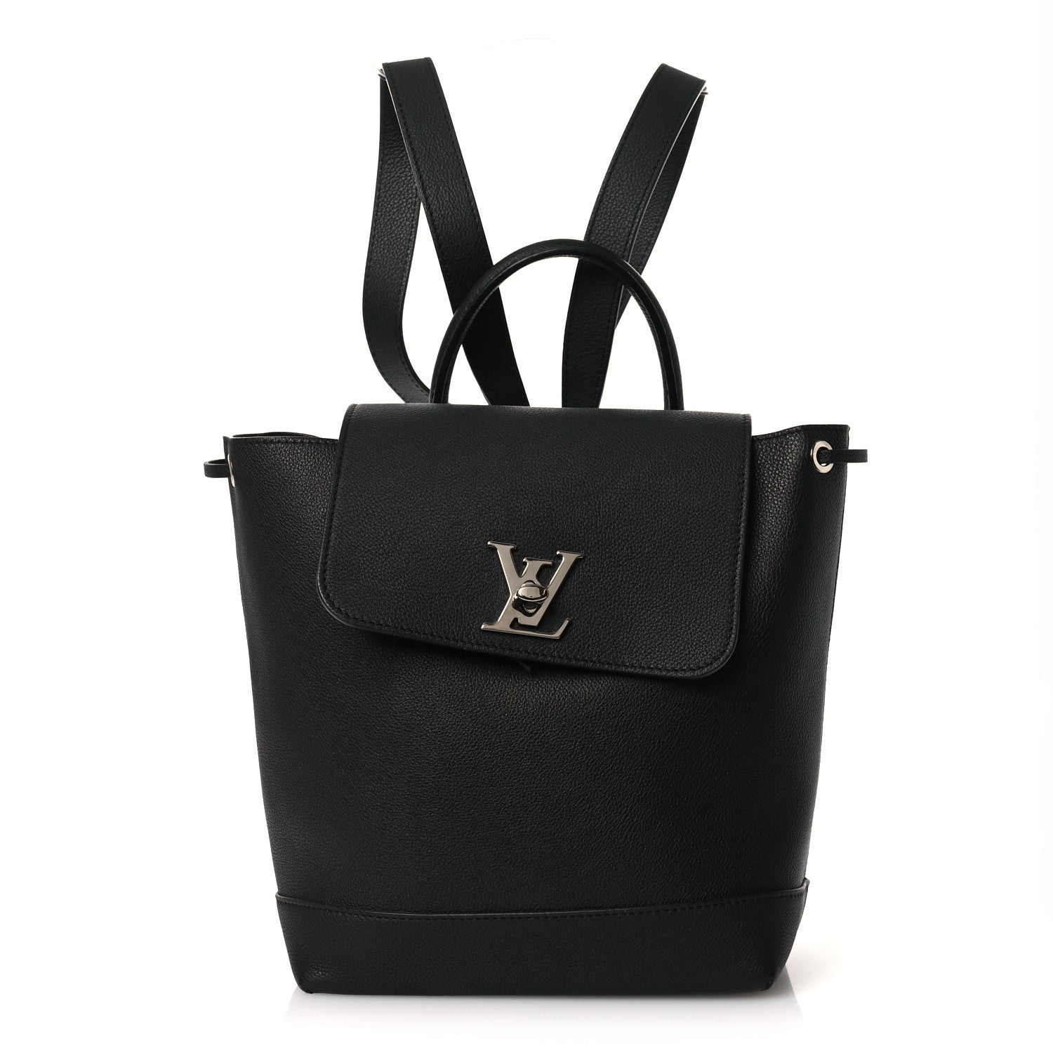 Louis Vuitton Calfskin Lockme Backpack Black 1 of 9
