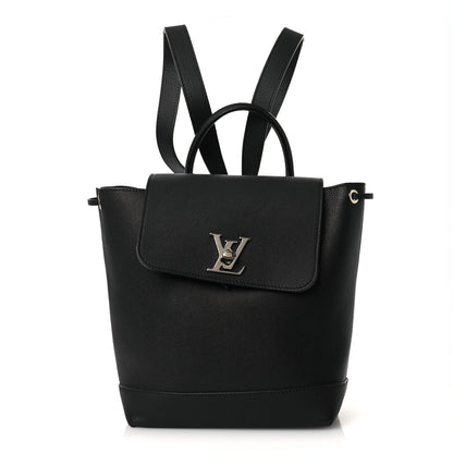 Louis Vuitton Calfskin Lockme Backpack Black 1 of 9