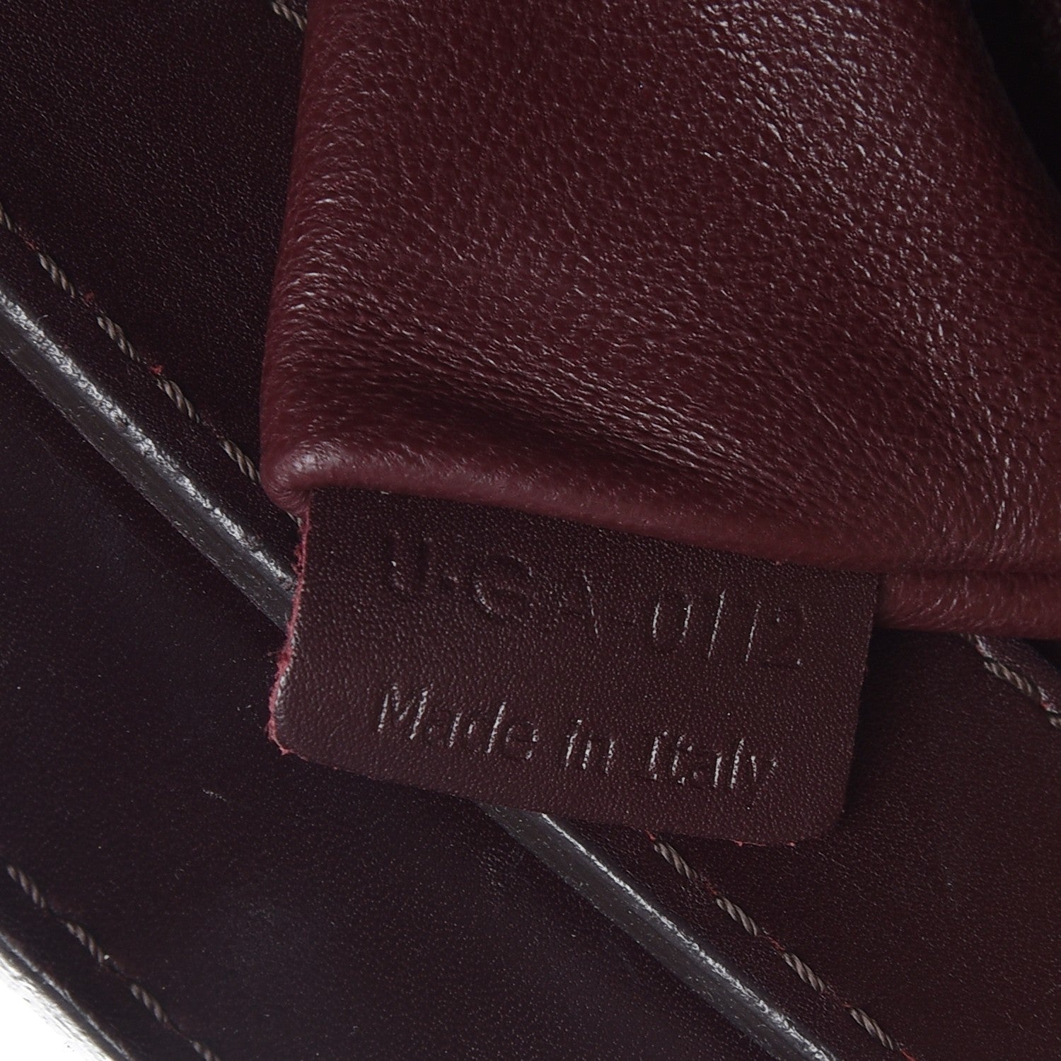 Celine Python Smooth Calfskin Mini Luggage Burgundy 8 of 16