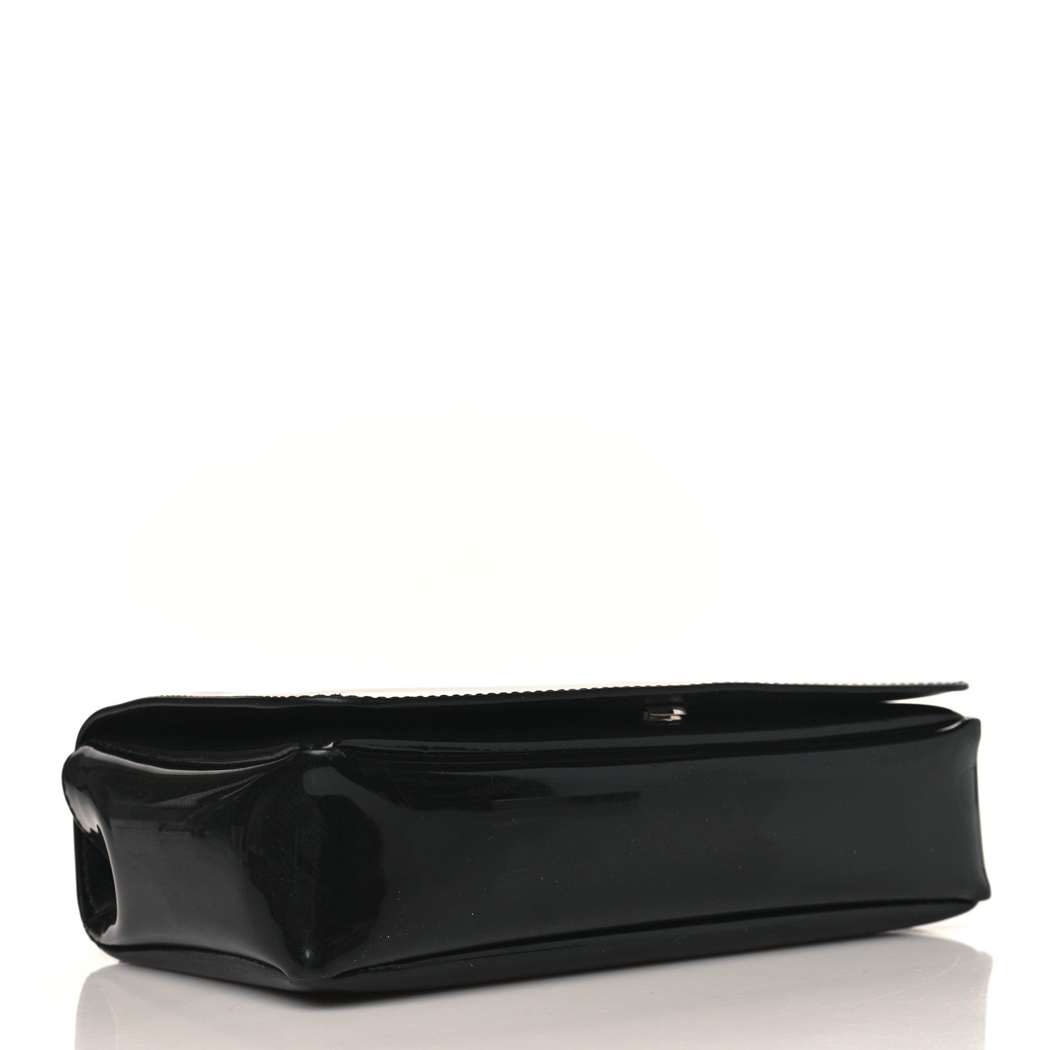 Burberry Patent Kingdom Flap Crossbody Black 4 of 9
