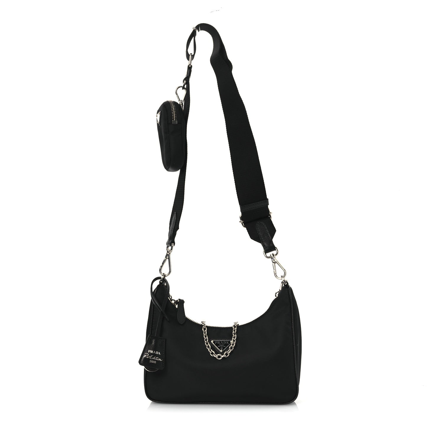 Nylon Re-Edition 2005 Shoulder Bag Black