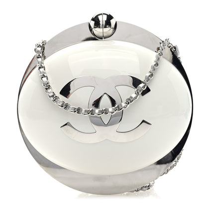 Chanel Resin CC Over The Moon Minaudiere White 1 of 9