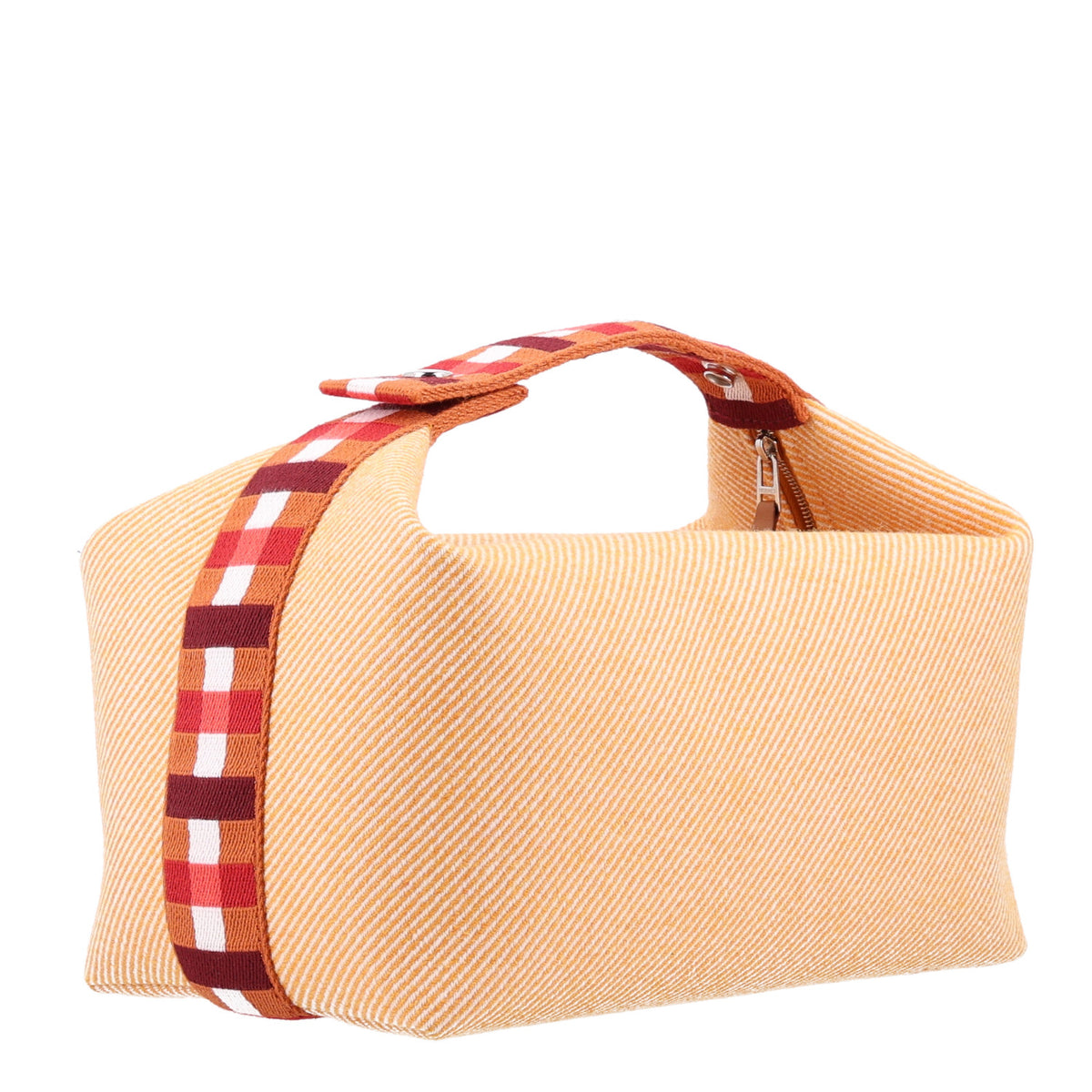 Merino Wool Large Au Carre Bride-A-Brac Pouch Fauve