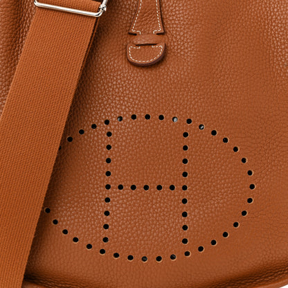 Hermes Taurillon Clemence Evelyne III PM Gold 8 of 12