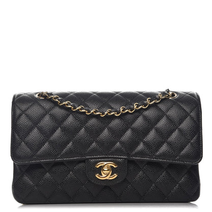 Chanel Caviar Quilted Medium Double Flap Black 1 of 9