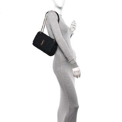 Saint Laurent Raffia Monogram Medium Jamie Black 2 of 11