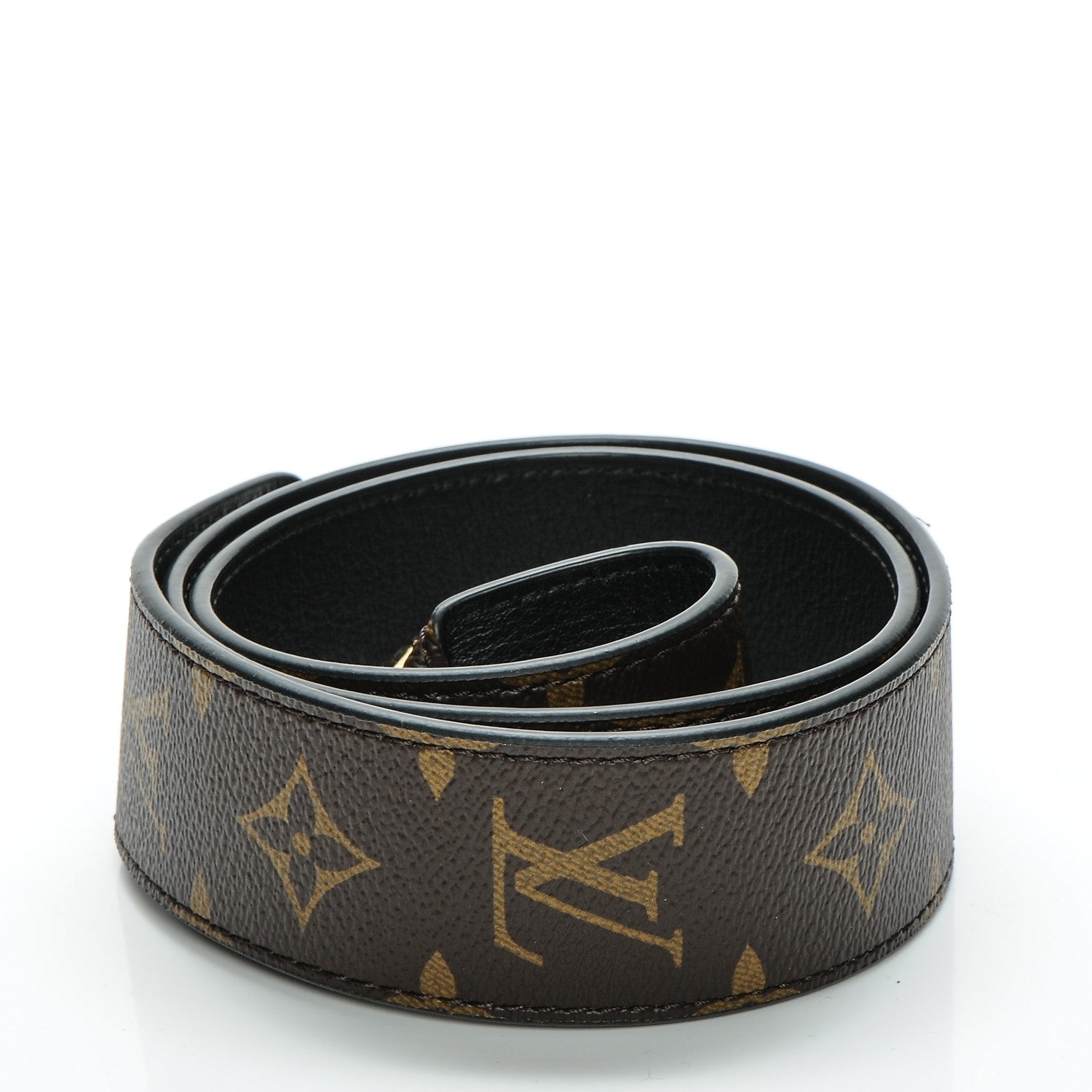 Louis Vuitton Monogram Bandouliere Shoulder Strap Black 3 of 5