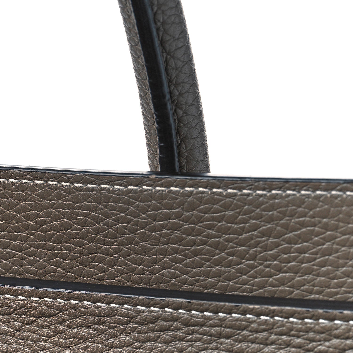 Celine Drummed Calfskin Mini Luggage Souris 9 of 10