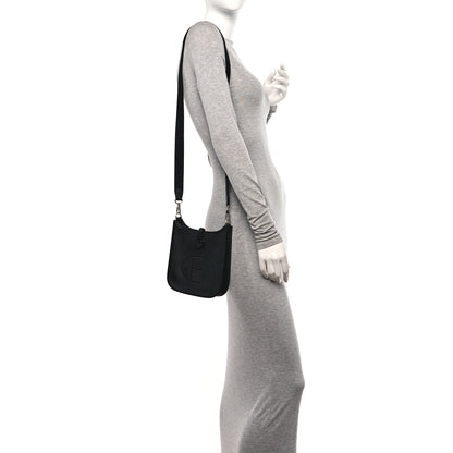 Hermes Taurillon Clemence Evelyne TPM Black 2 of 11
