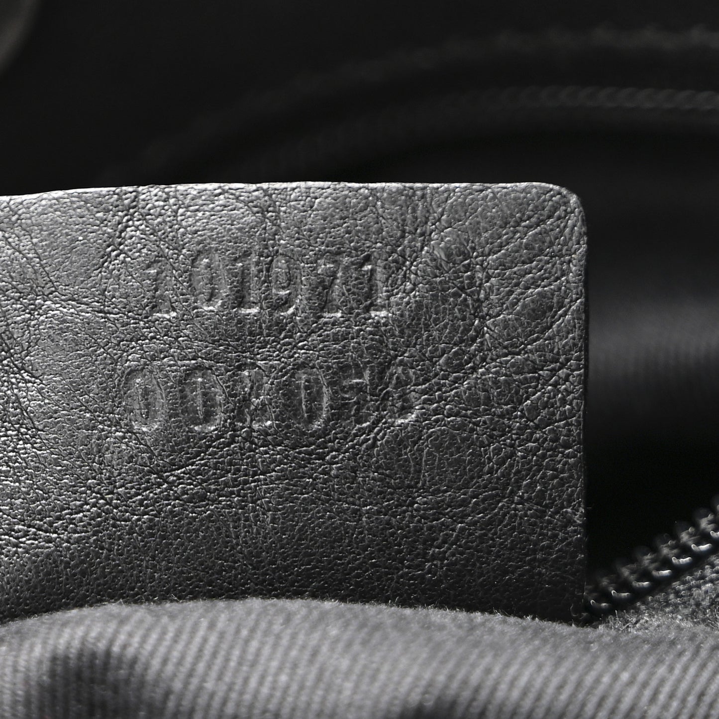 Monogram Denim GG Shoulder Bag Black