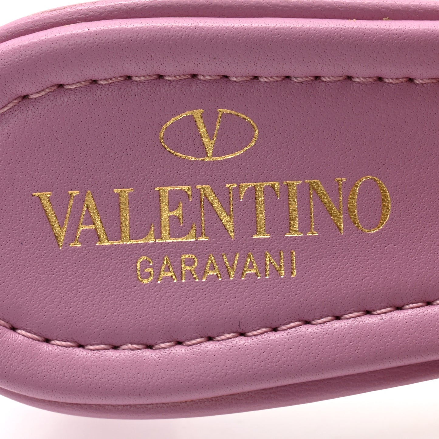 Nappa Quilted Roman Stud 65mm Slide Sandals 38.5 Giacinto