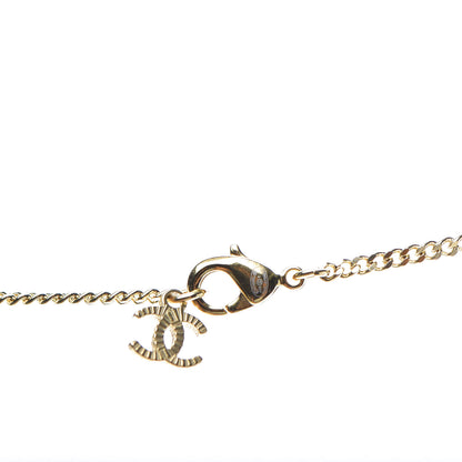 Chanel Pearl CC Pendant Necklace Gold Black 5 of 6