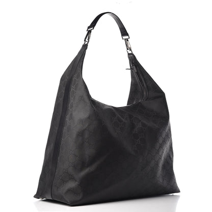Gucci Nylon Monogram Oversized Overnight Bag Black 3 of 12