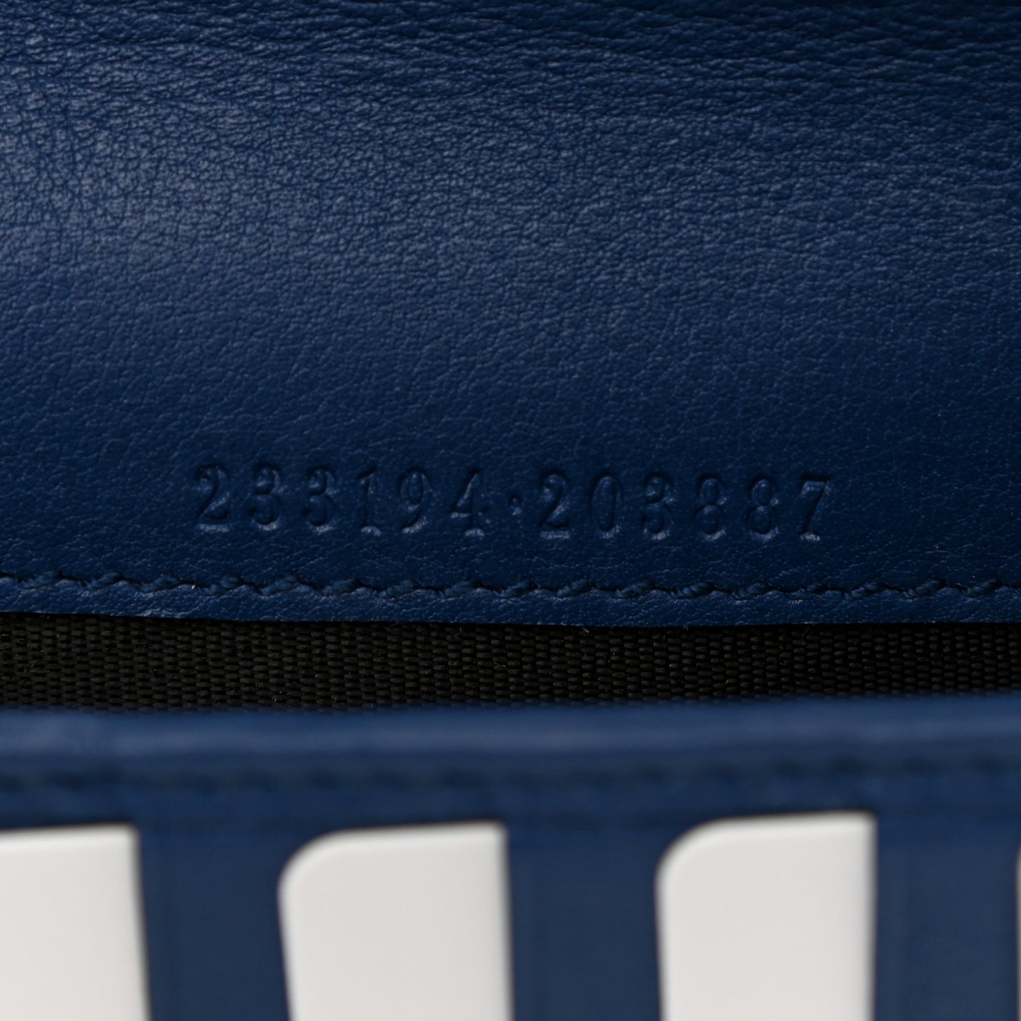 Microguccissima Zip Around Organizer Wallet Deep Cobalt