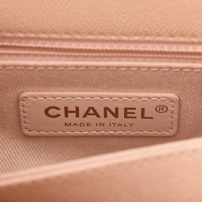Chanel Caviar Quilted Mini Coco Handle Flap Beige 6 of 11