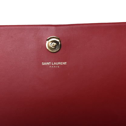 Saint Laurent Smooth Calfskin Medium Classic Monogram Kate Tassel Satchel Lipstick Red 9 of 11