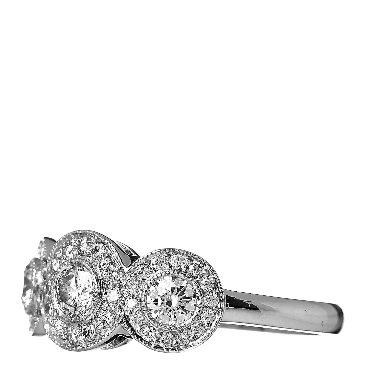 Tiffany Platinum Diamond Circlet Ring 53 6.25 3 of 5