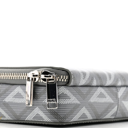 Christian Dior Coated Canvas CD Diamond Messenger Pouch Grey 10 of 13