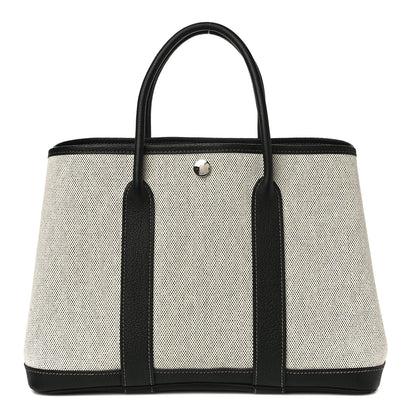 Hermes Toile Negonda Garden Party 30 TPM Black Ecru 1 of 9