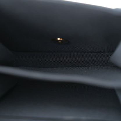 Chanel Metallic Lambskin Striped North South Boy Flap Navy Gold 5 of 10