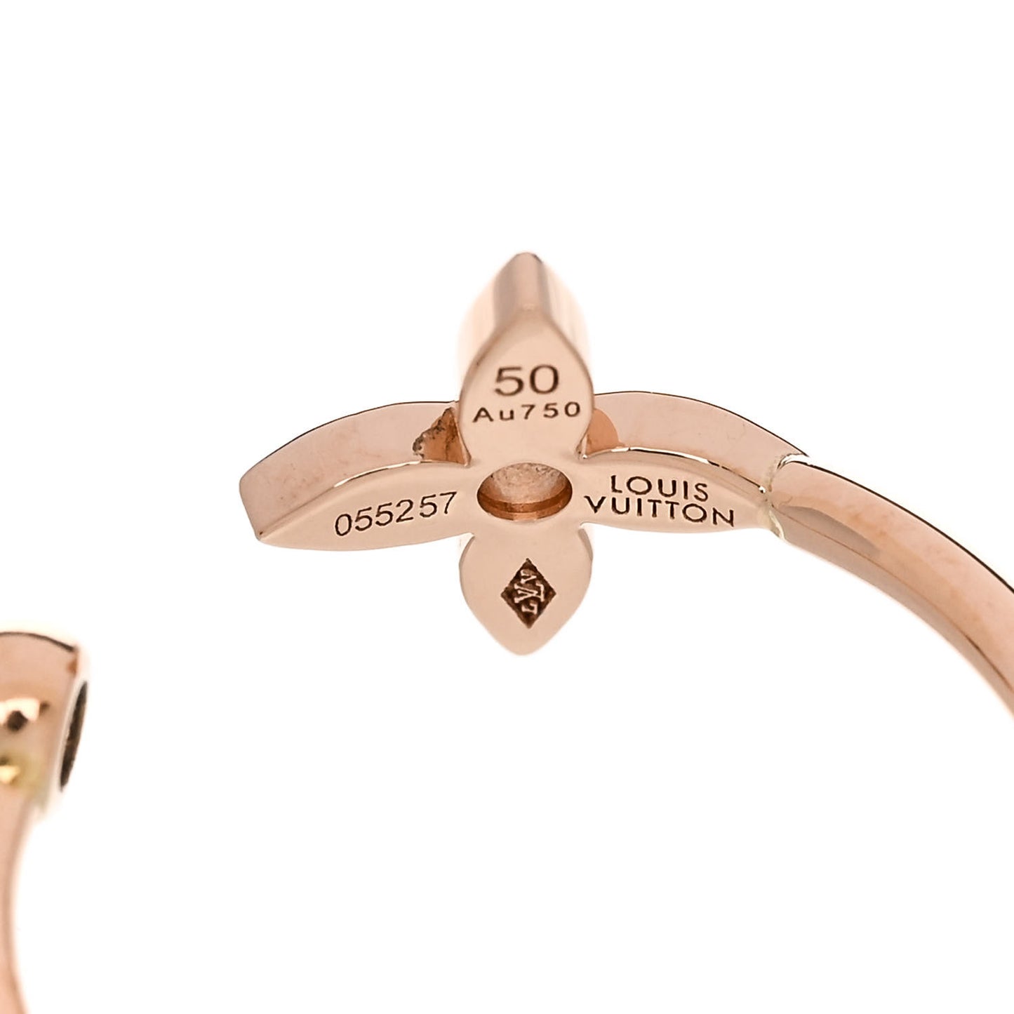 18K Yellow Pink White Gold Diamond Idylle Blossom Ring 3 Set 50 5.25