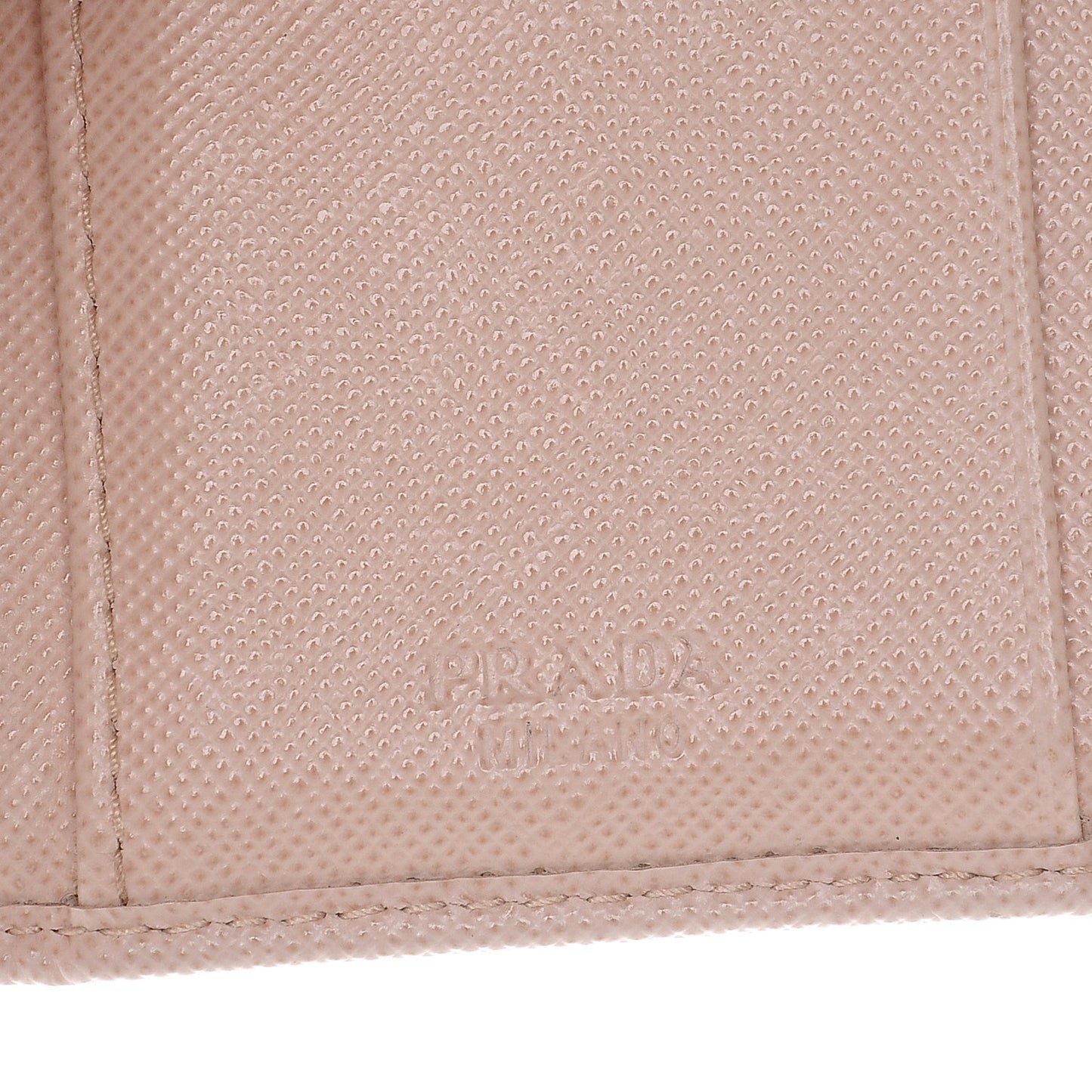 Saffiano Metal Tri-Fold Compact Wallet Cipria