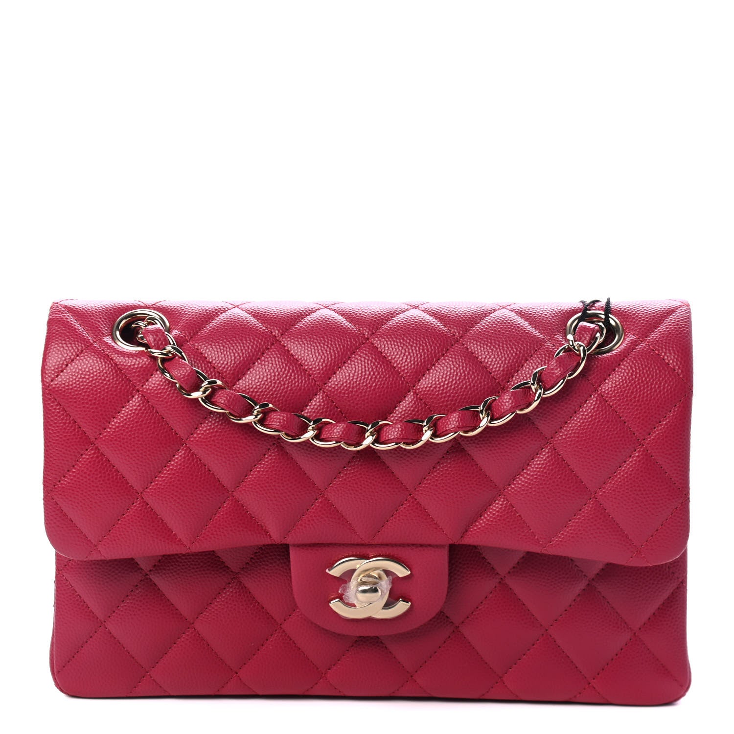 Chanel Caviar Quilted Small Double Flap Dark Pink 1 of 4