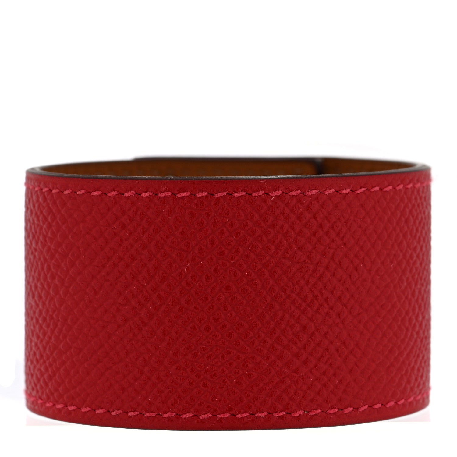 Hermes Epsom Kelly Dog Bracelet S Rouge Casaque 3 of 5