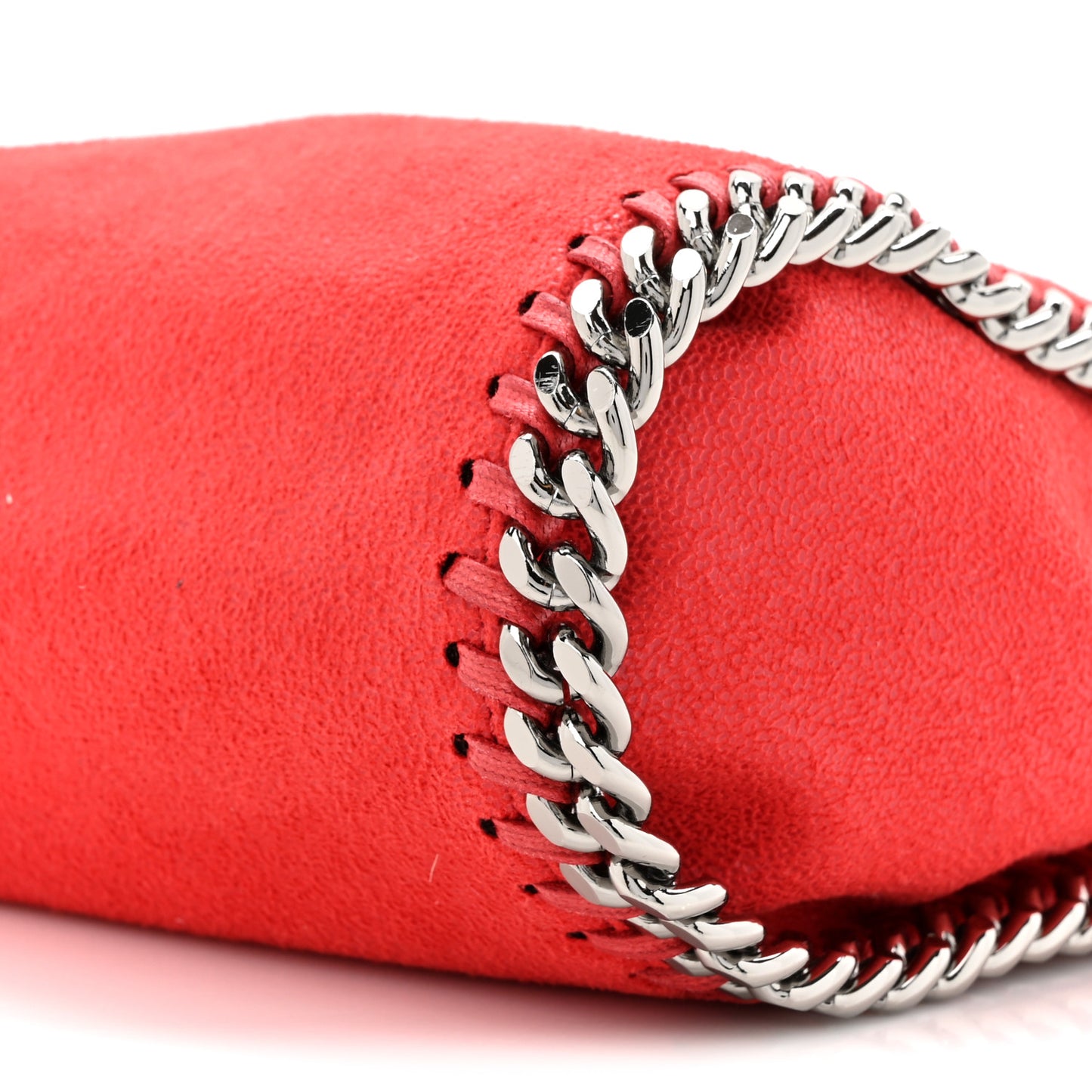 Shaggy Deer Mini Falabella Shoulder Bag Red