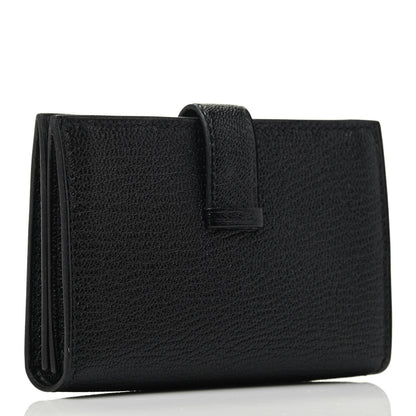Hermes Chevre Mysore Bearn Card Holder Wallet Black 2 of 3