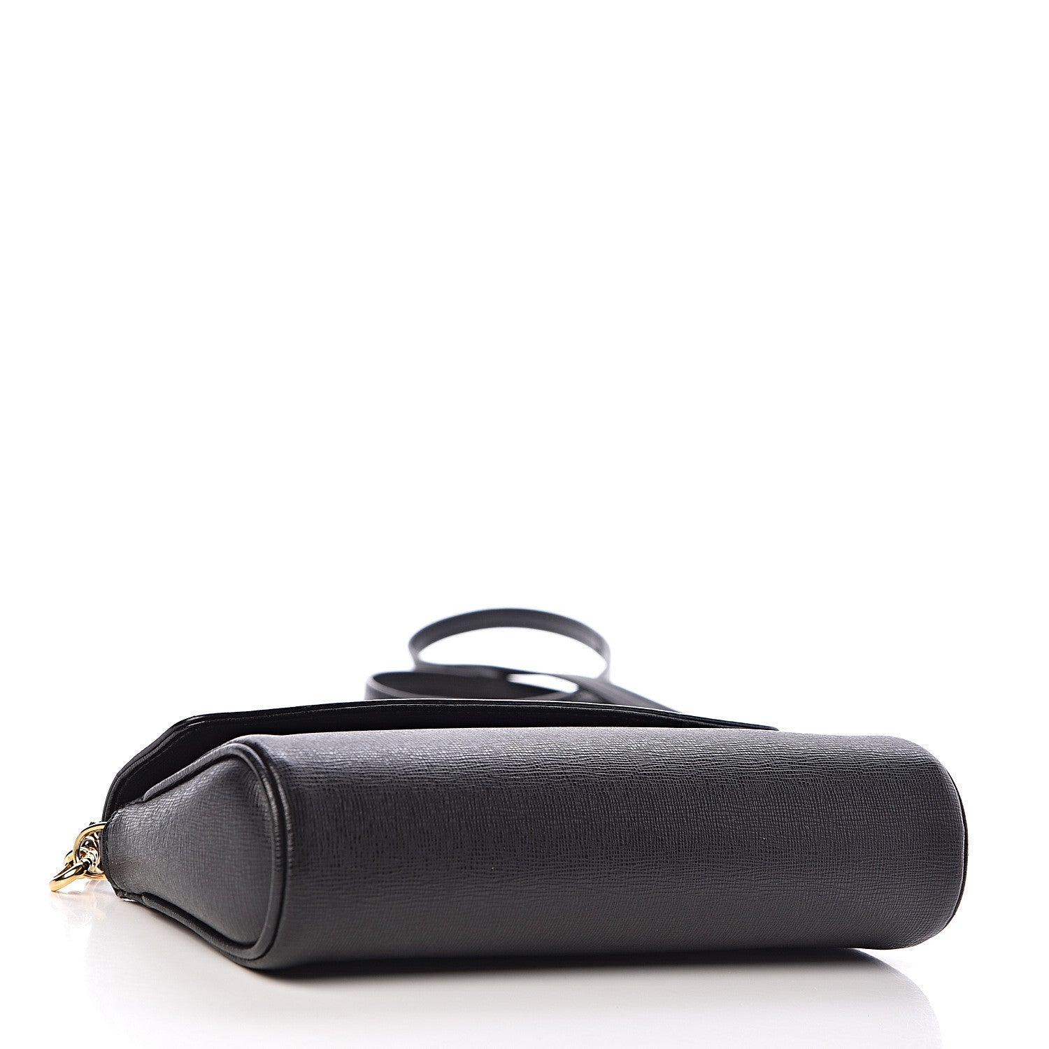 Fendi Vitello Elite Flap Crossbody Bag Black 4 of 11